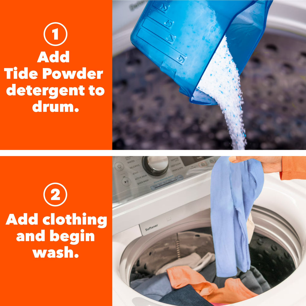 Tide Powder Laundry Detergent with Bleach, Original Scent, 129 oz, 89 Loads