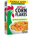 Kellogg's Corn Flakes Original Breakfast Cereal Family Size Box, 18 oz