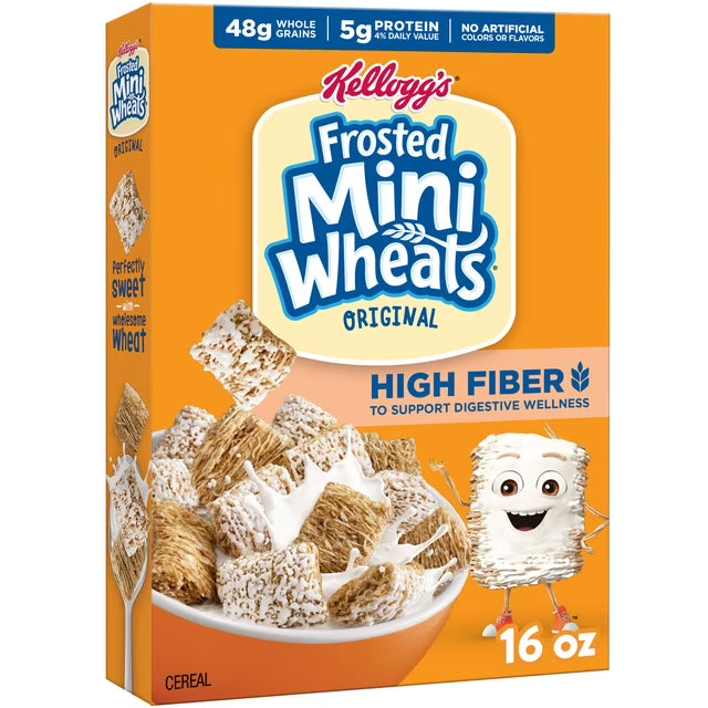 Kellogg's Frosted Mini-Wheats Original Breakfast Cereal Kaelyn: Removed "Family Size" Box, 16 oz