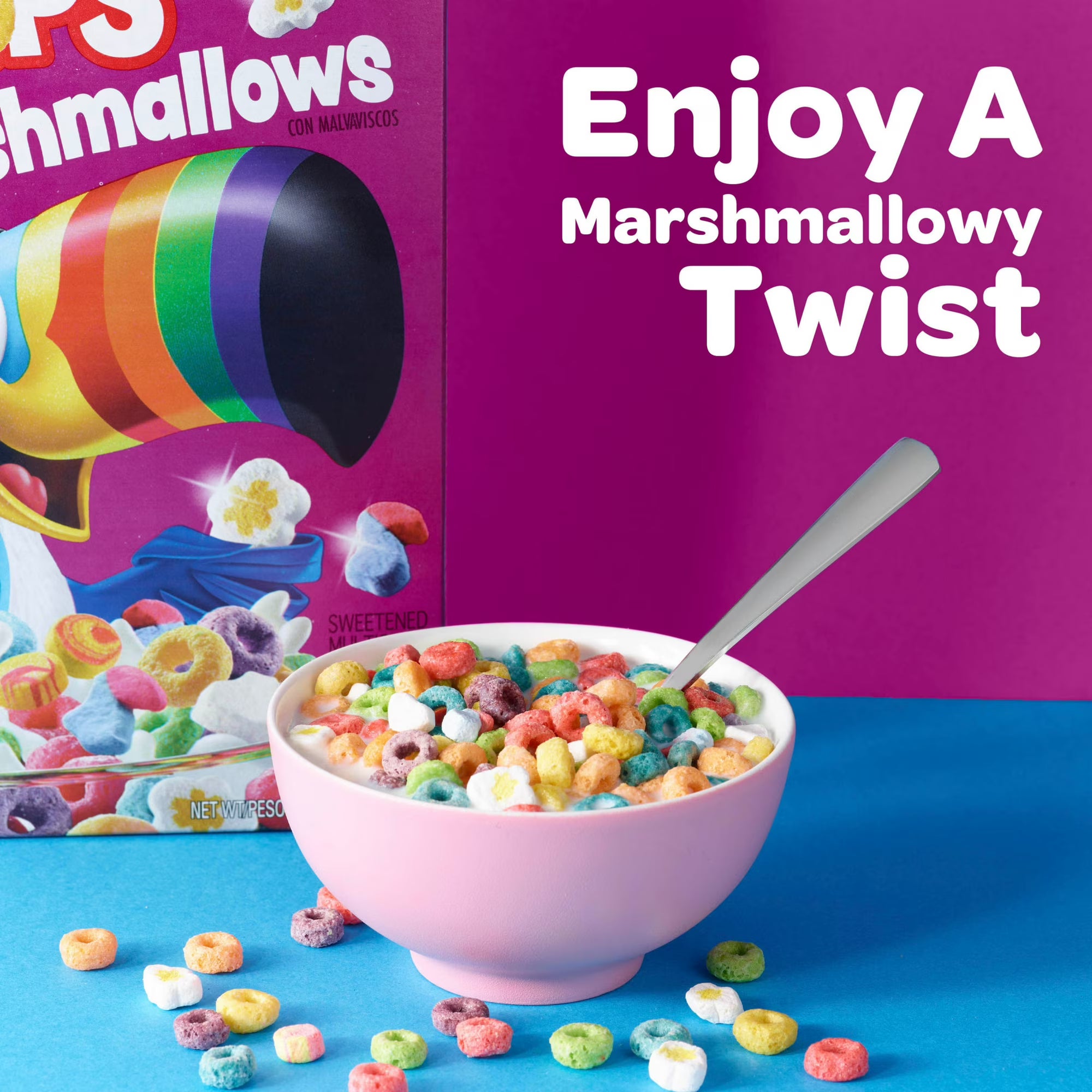 Kellogg's Froot Loops Original with Marshmallows Breakfast Cereal Family Size Box, 16.2 oz