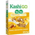 Kashi GO Honey Almond Flax Crunch Protein Cereal Box, 17.7 oz