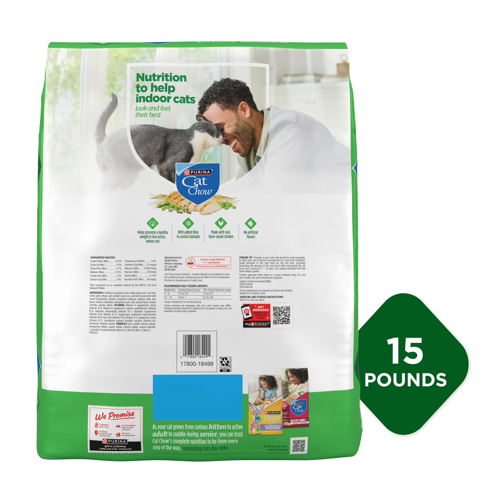 Purina Cat Chow Indoor Healthy Weight and Hairball Dry Cat Food With Chicken